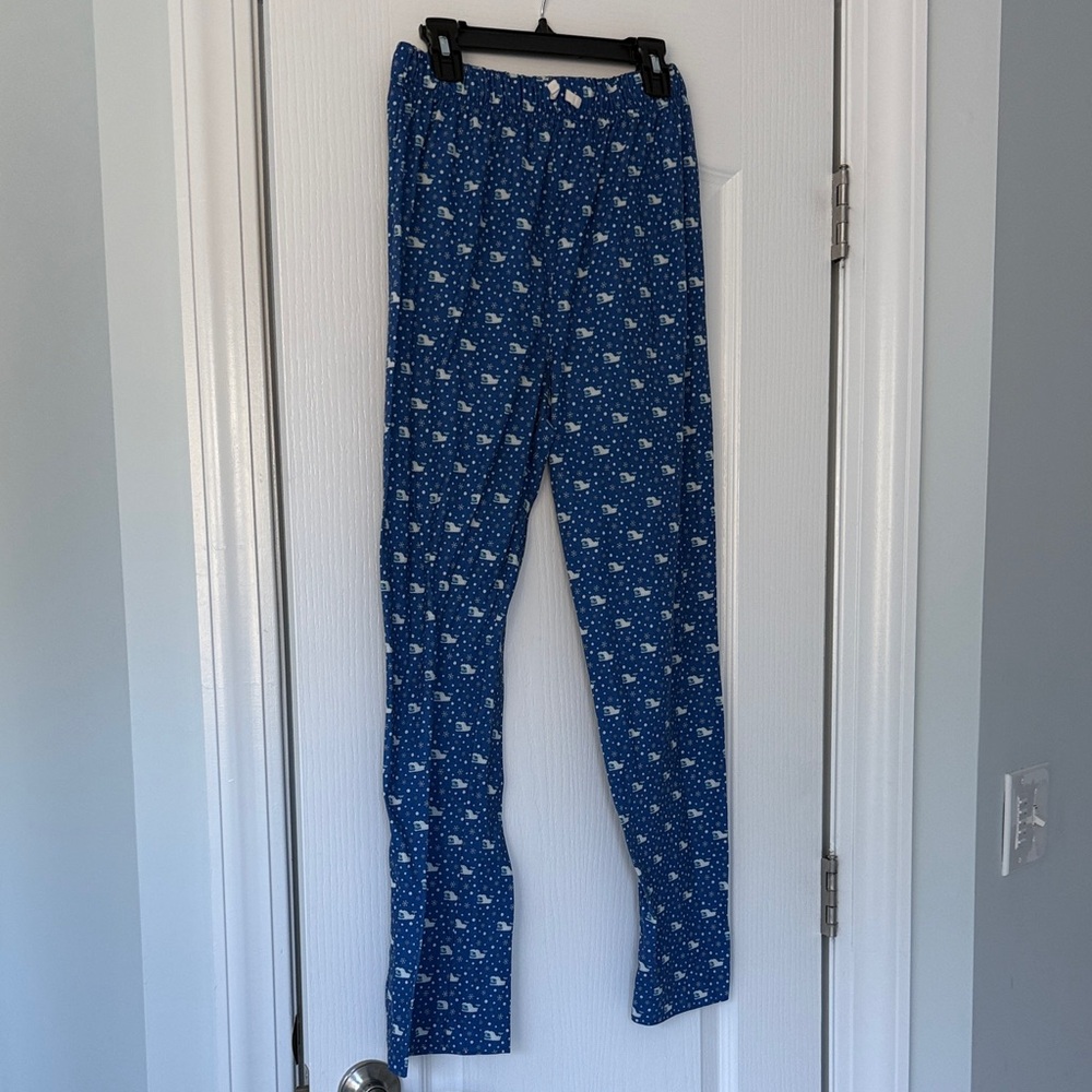 Vineyard Vines Blue Pajama Pants with White Dots
